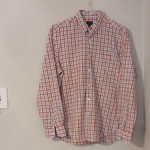 J. Crew Red and Blue‎ Casual Button Down Shirt